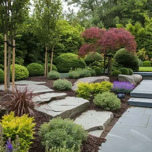 designing landscapes around existing rocks