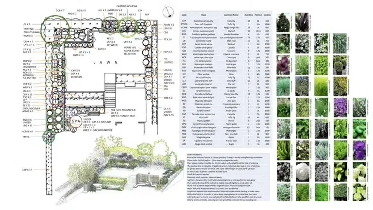 planting plans landscape architecture